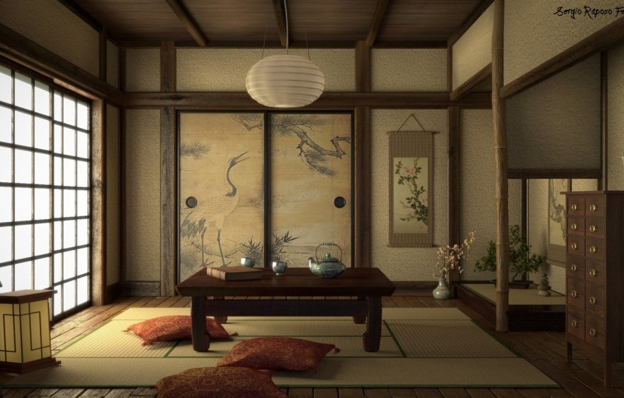 Японский Этнический стиль в интерьере