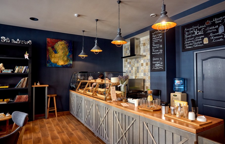 Английское кафе интерьер