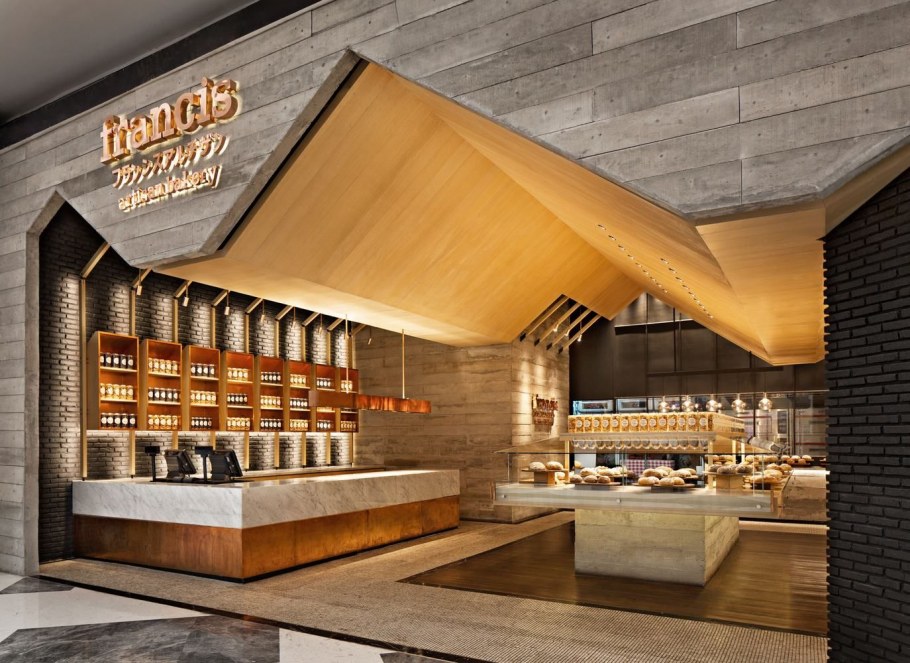 Необычный интерьер пекарни