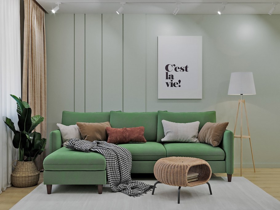 Яркие акценты в интерьере