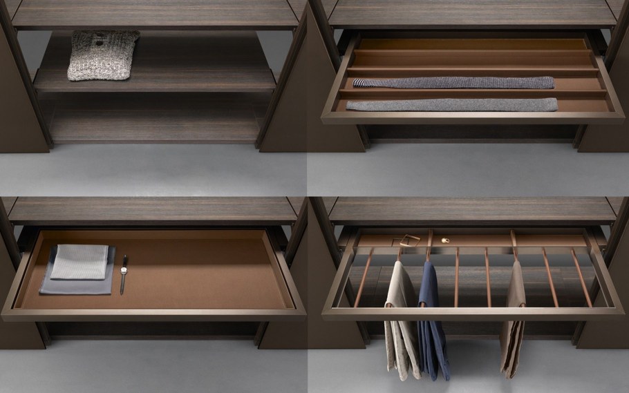 Гардеробная Rimadesio и полиформ