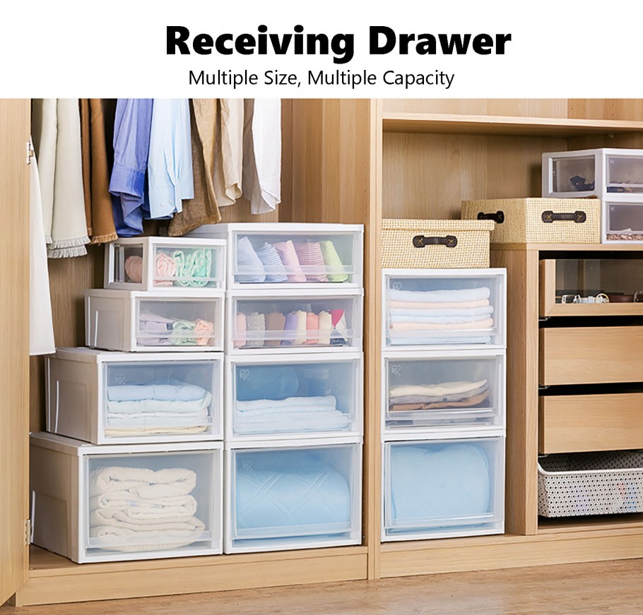 Коробки для вещей в гардеробную