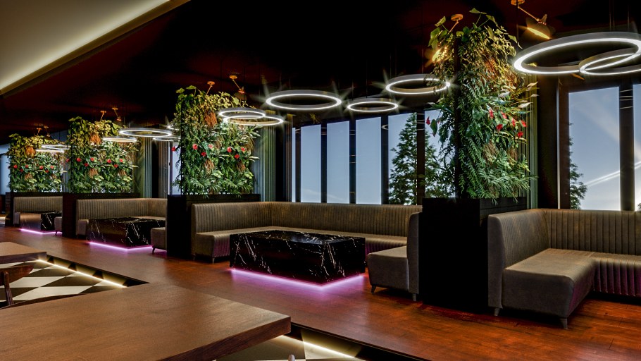 Гольф клуб интерьер