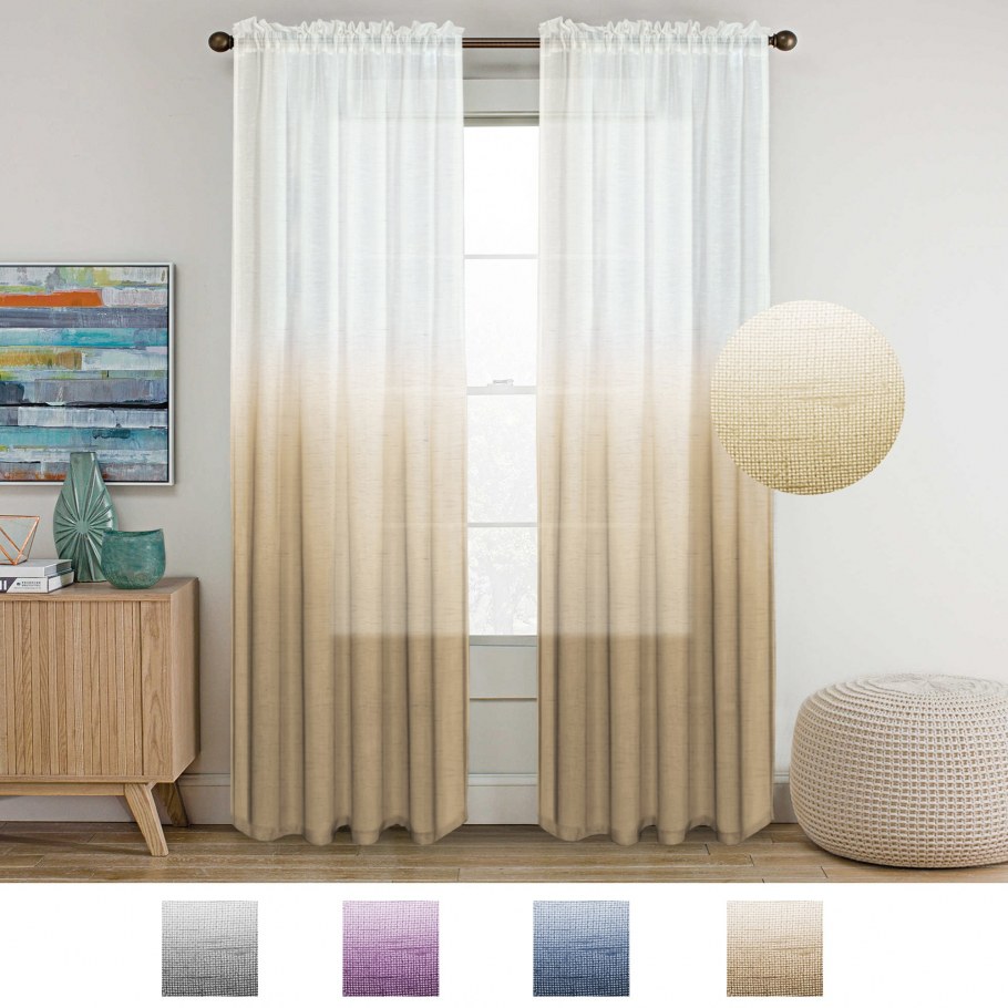 Шторы омбре серые