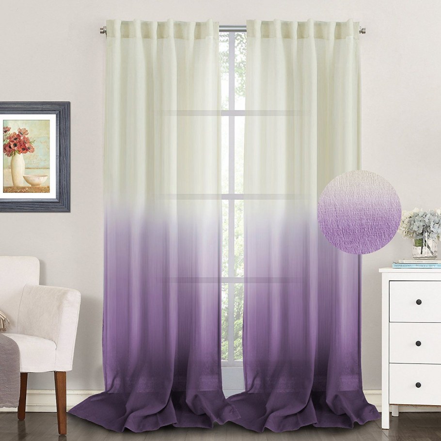 Занавески омбре серые