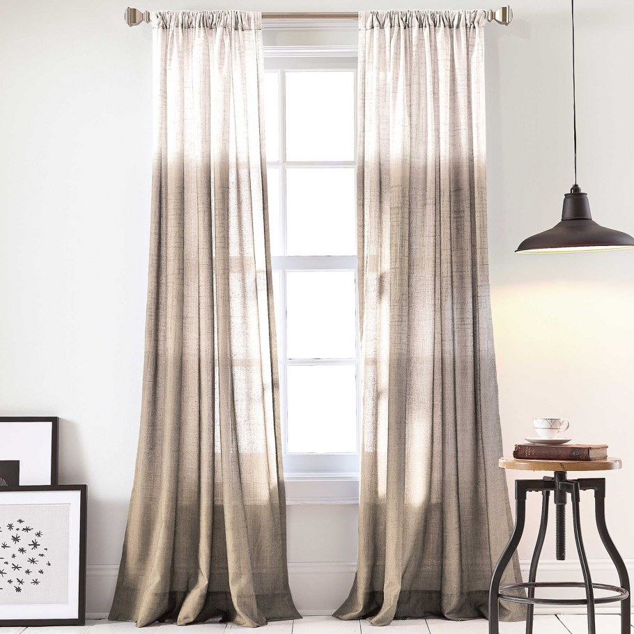 Шторы омбре в интерьере