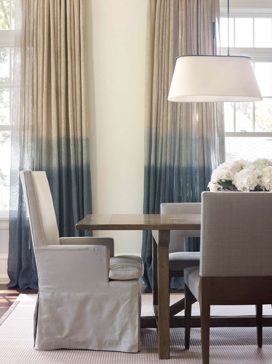 Тюль сетка омбре серая