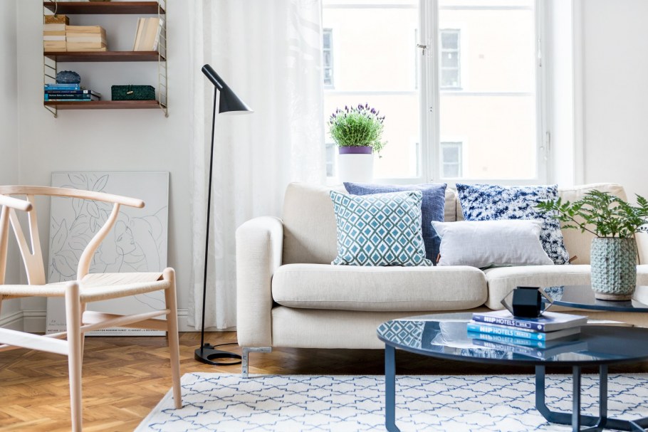 Светлые стены в интерьере