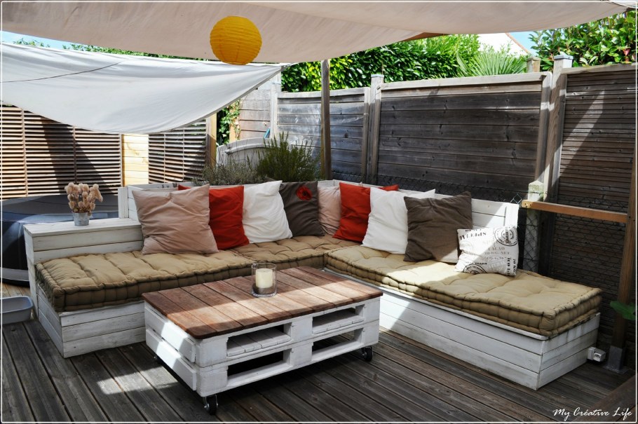 Мебель для беседки из паллет