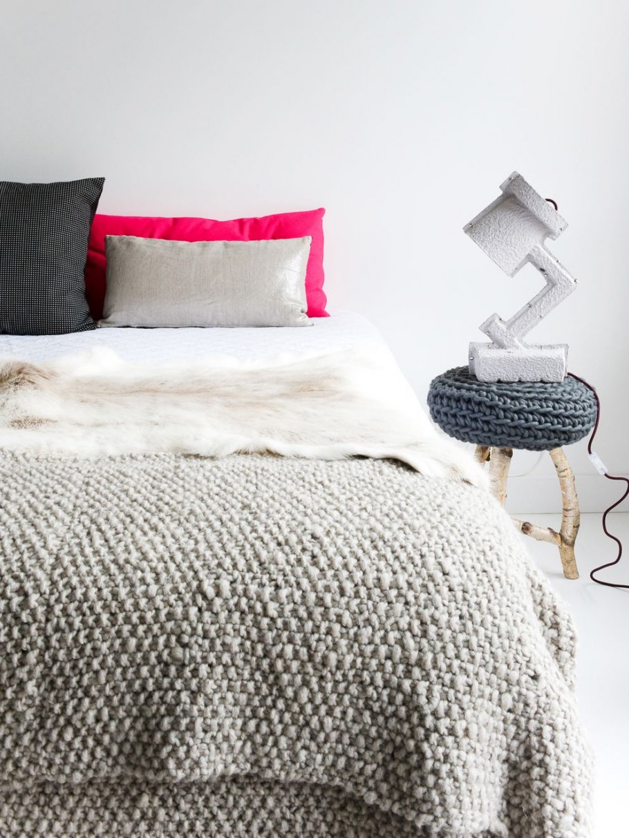 Плед в стиле лофт