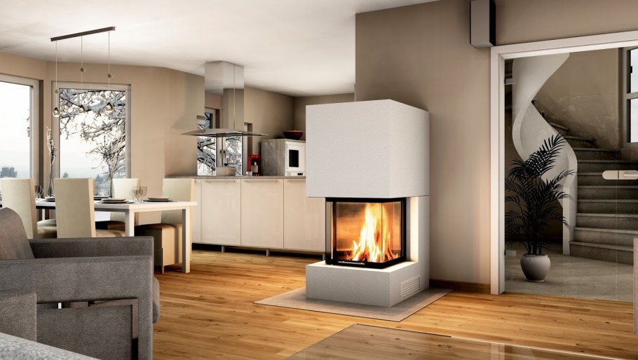 Вертикальная угловая топка