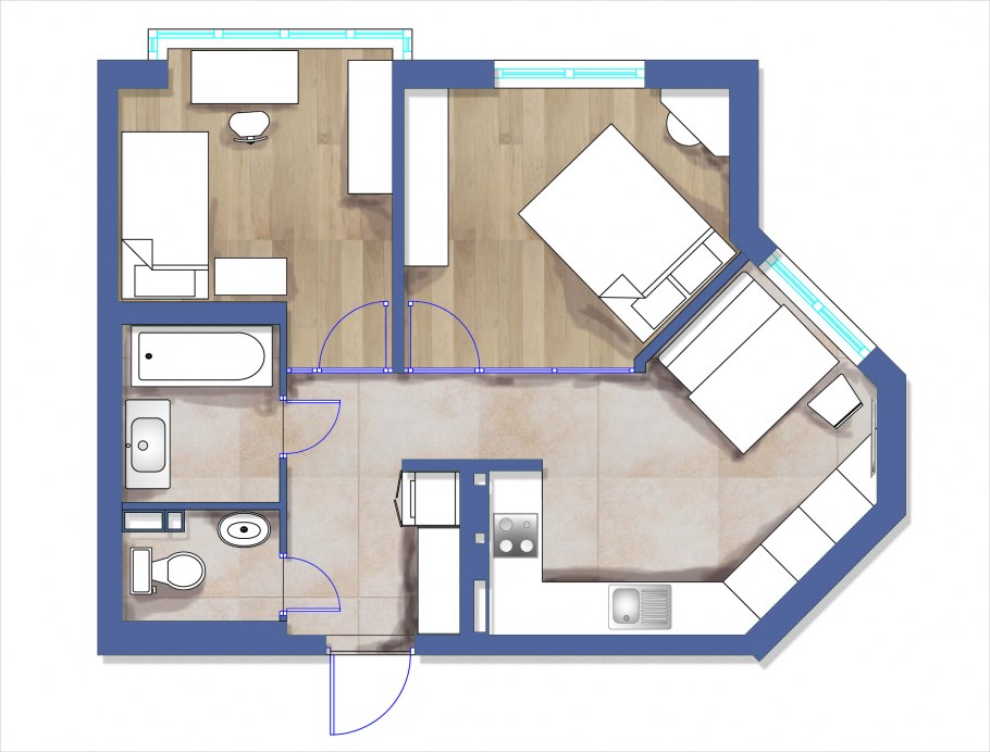 ЖК метрополия планировка 3-х комнатных квартир