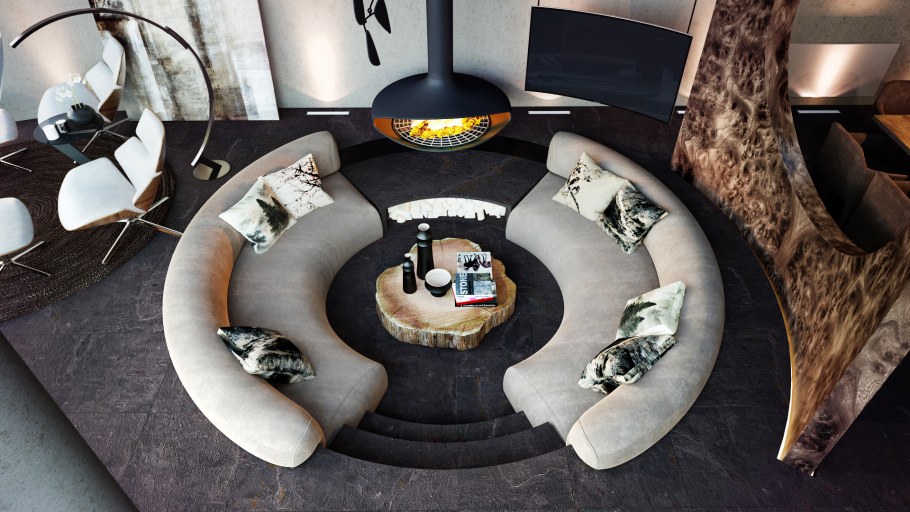 Бионический интерьер кухня