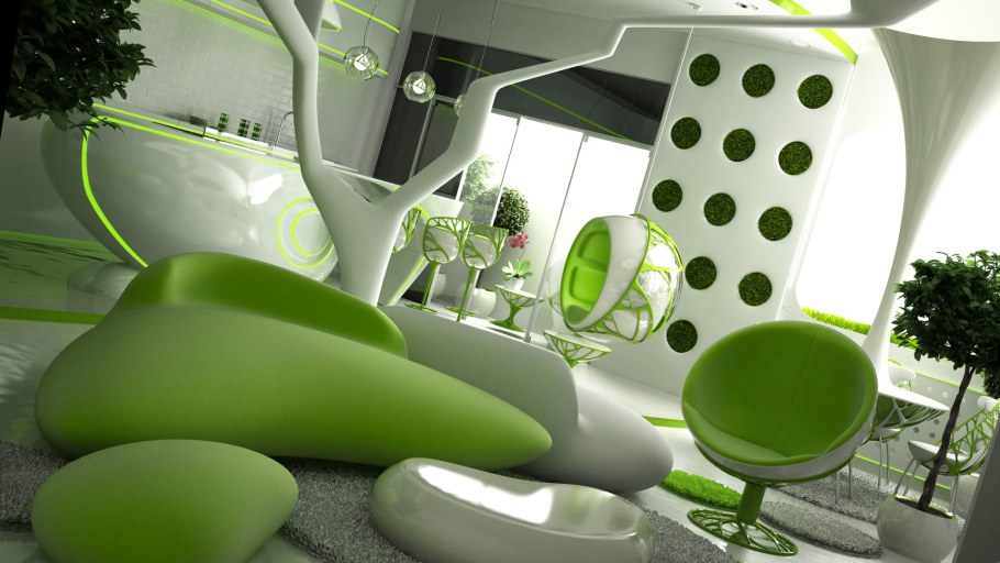 Необычный интерьер