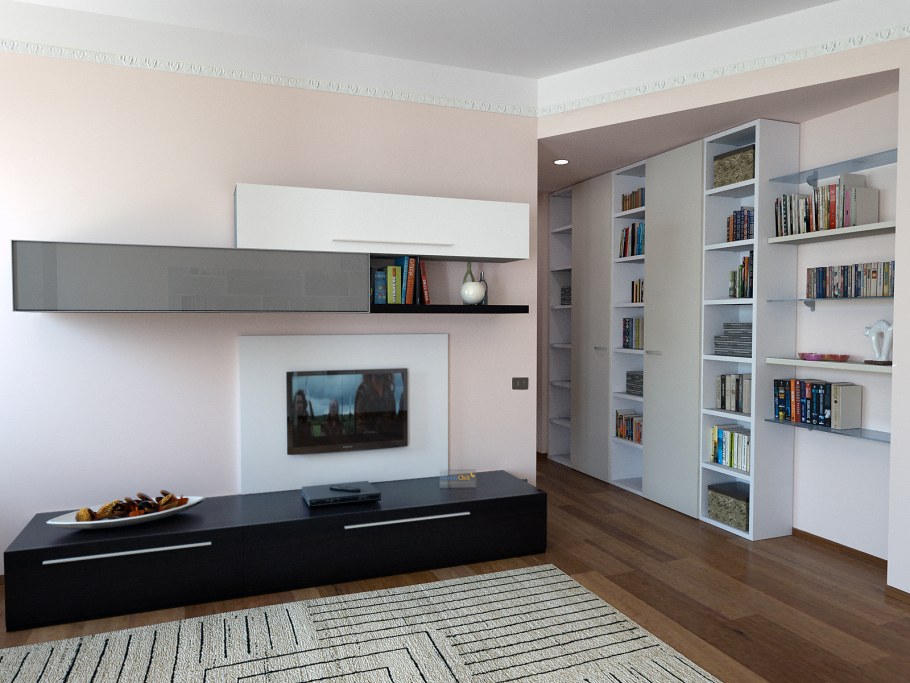 Антресоль над телевизором