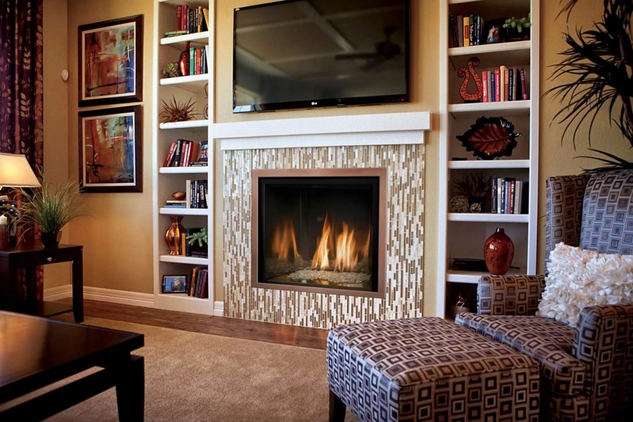 Wall Unit with Fireplace