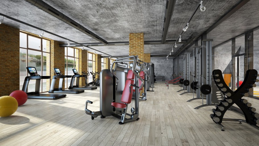Спортзал в стиле лофт