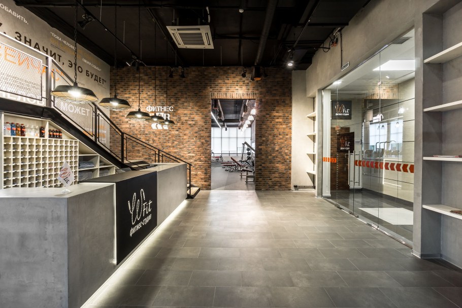 Спортклуб в стиле лофт