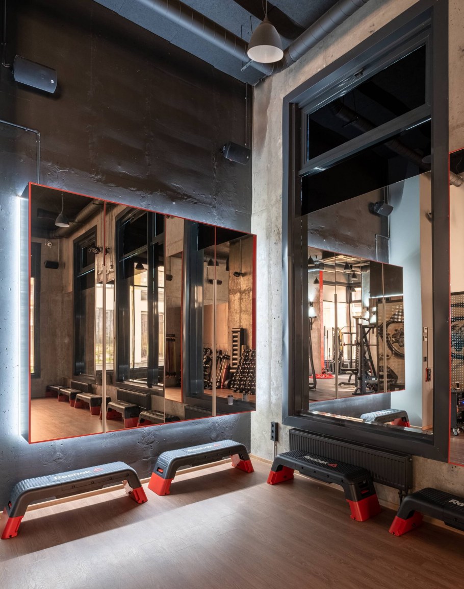 Спортзал в стиле лофт