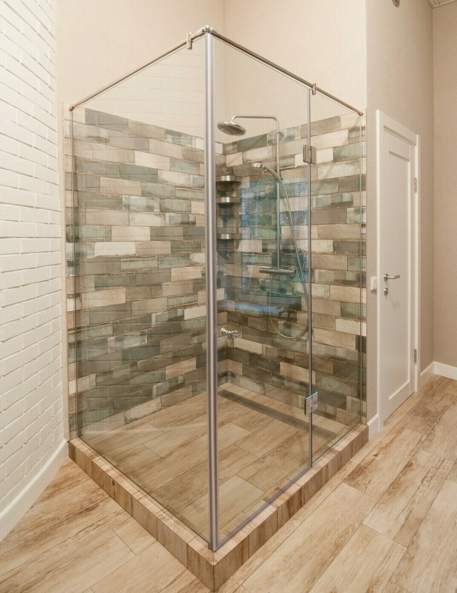 Душевая перегородка в стиле лофт