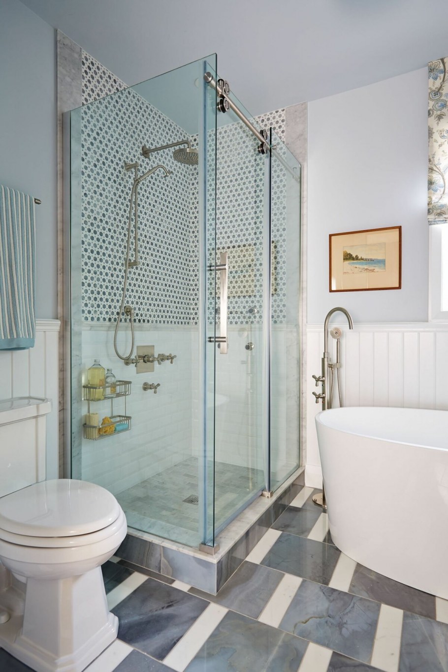 Современная ванная с душем