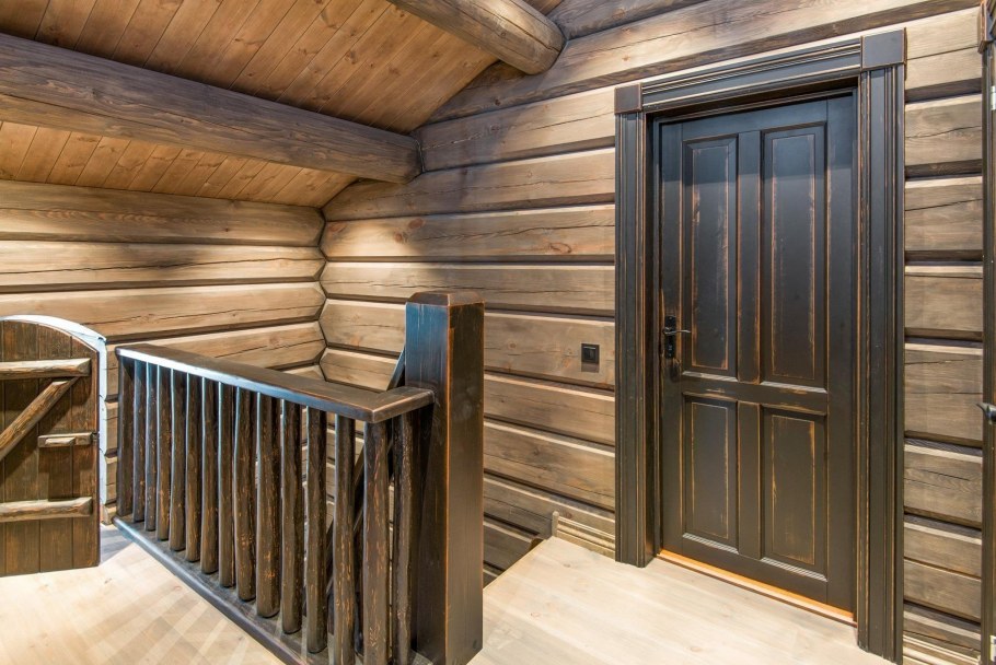 Амбарная дверь лофт в интерьере