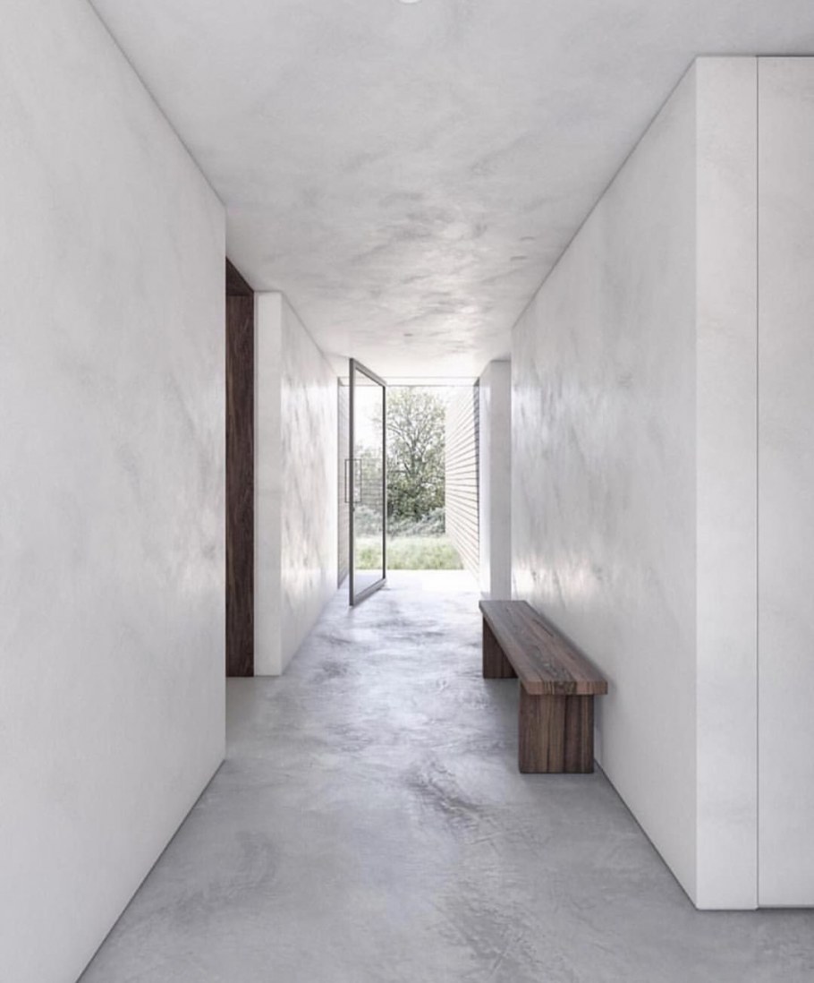 Стена белая штукатурка