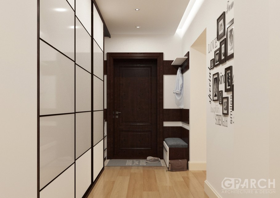 Шкаф в узкую длинную прихожую