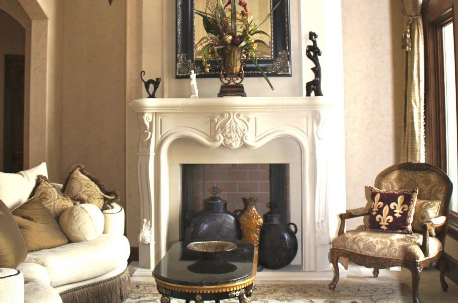 В интерьере гипсовые консоли Фьюжн