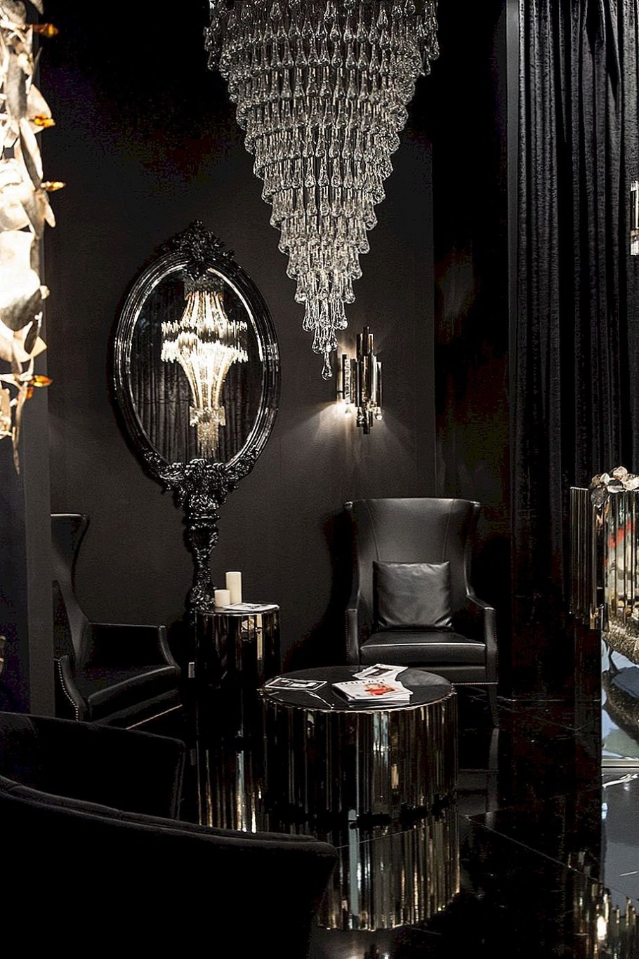 Интерьер в черных тонах