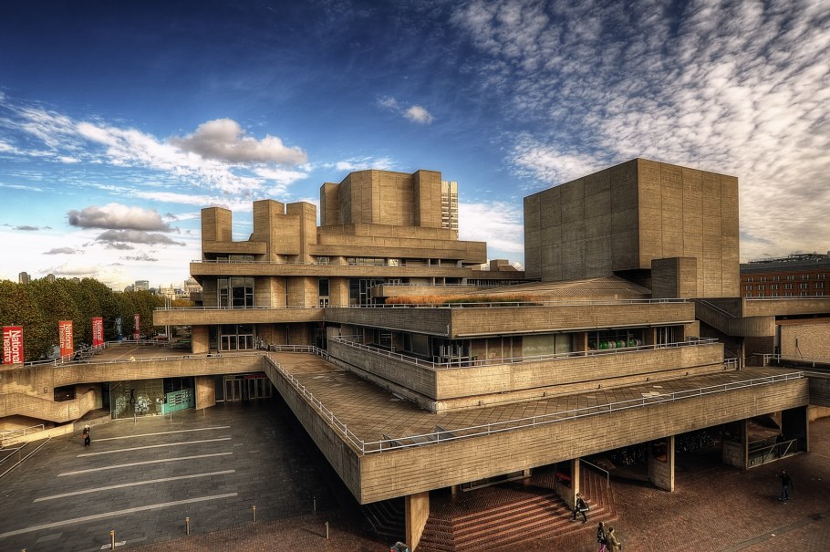 Брутализм национальный театр Лондон