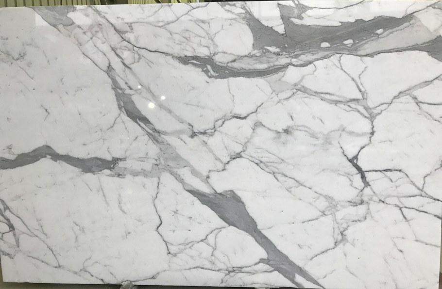 Мрамор белый с черным