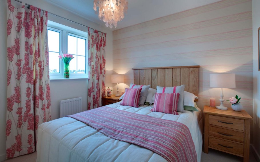 Изумрудная спальня в стиле Кантри