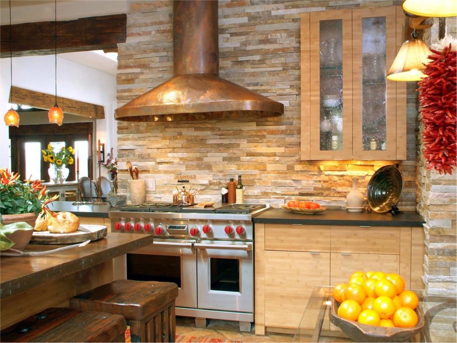 Фартук из декоративного камня