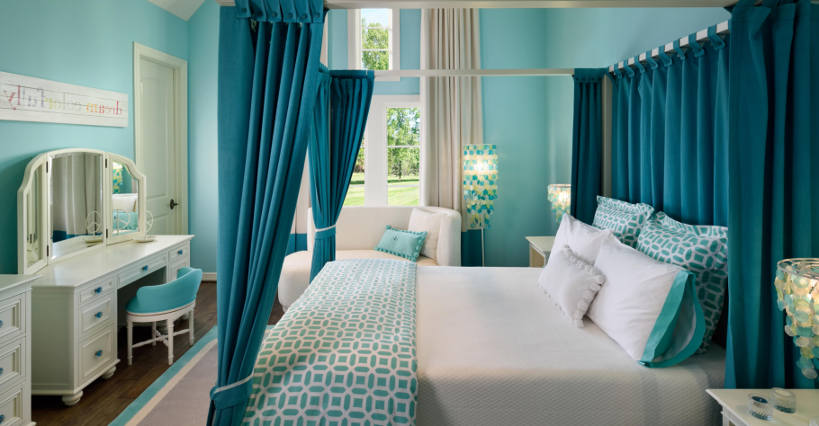 Бирюзовая спальня