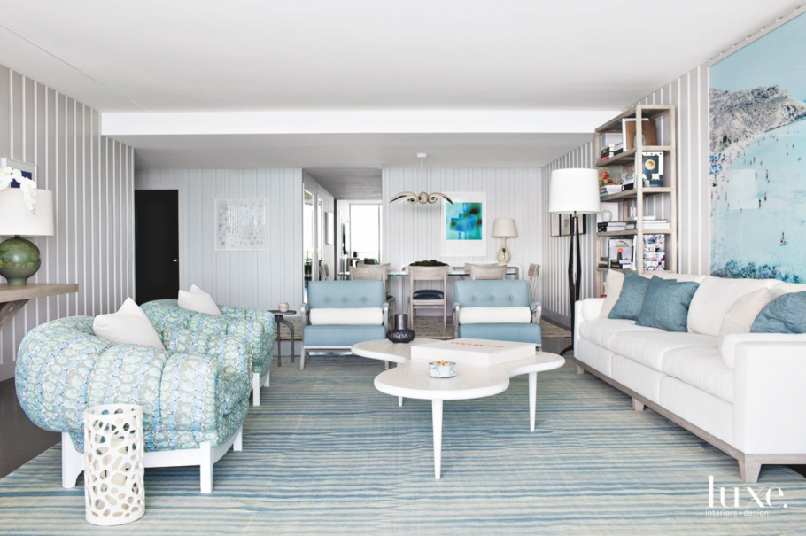 Двухкомнатная квартира в серо голубых тонах