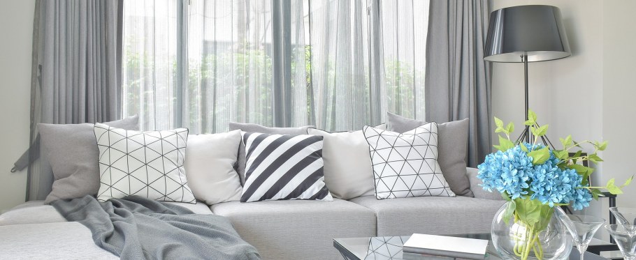 Спальня в черно серых тонах