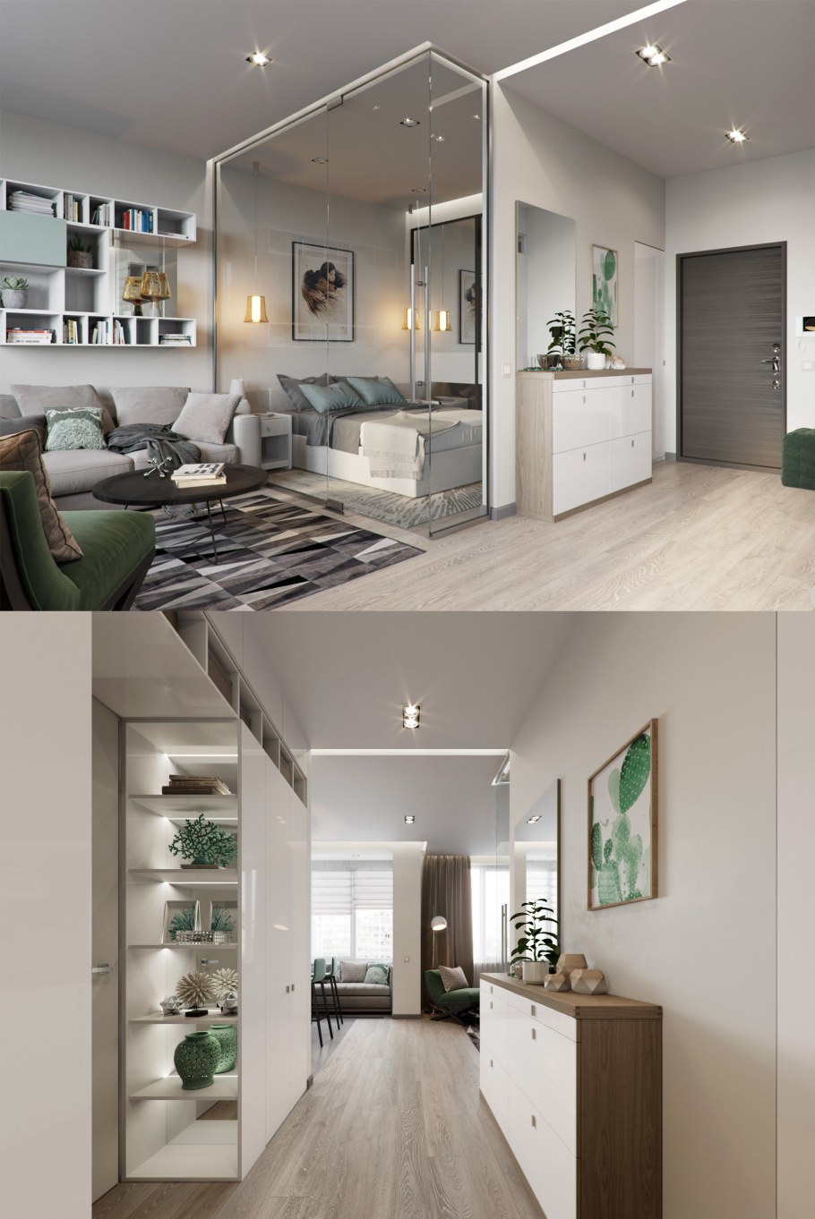 Интерьер маленькой однушки