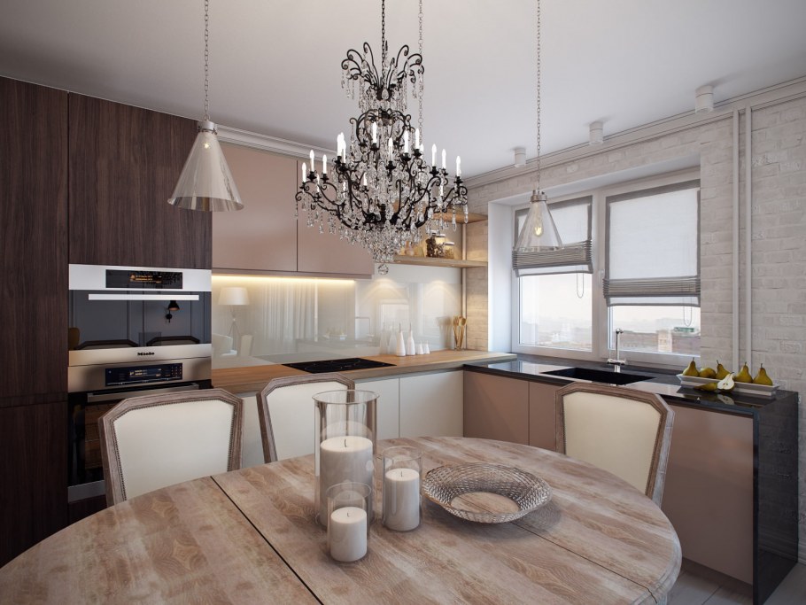 Интерьер 3 комнатной квартиры 80 кв.м