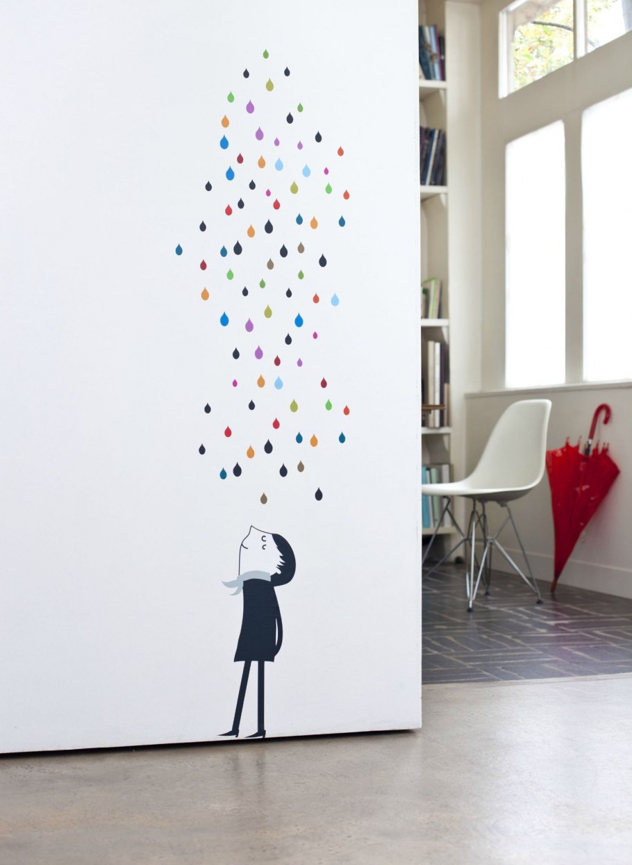 Декор стен в детской комнате