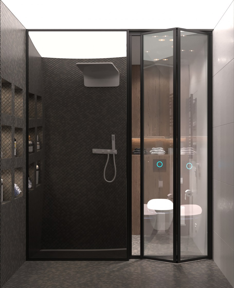 NK Porcelanosa тропический душ 400мм