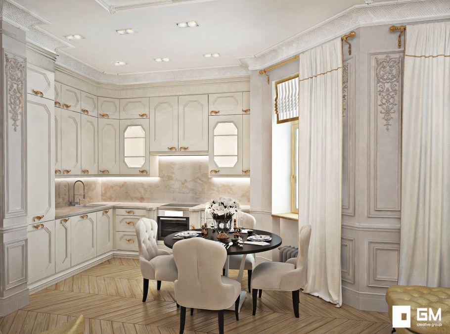 Многоуровневые потолки классика