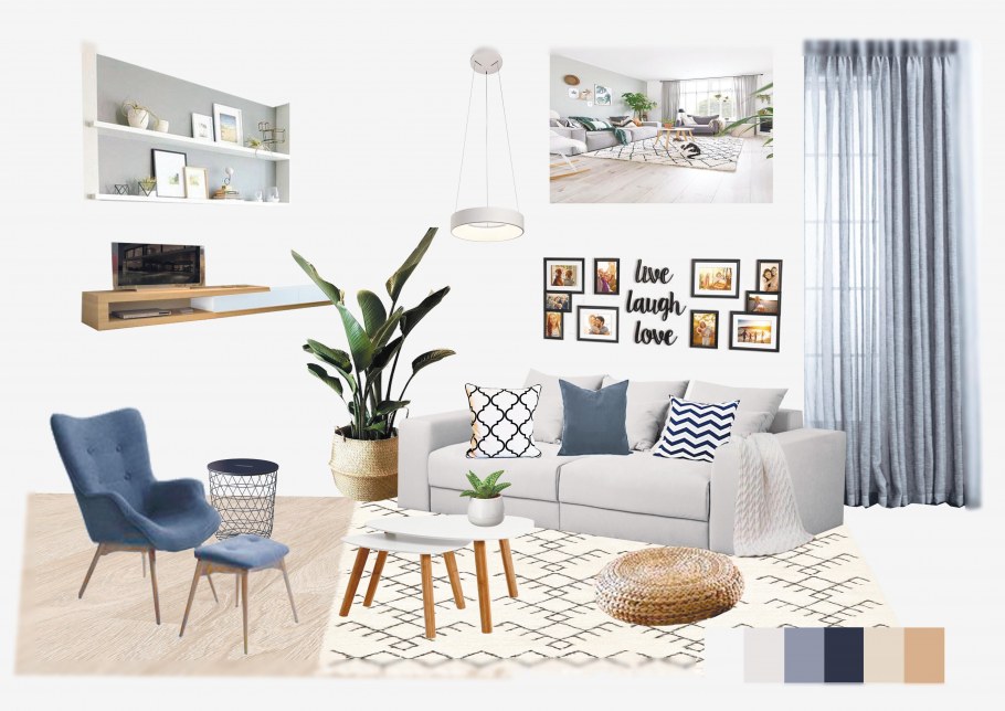 Moodboard интерьер Скандинавский стиль