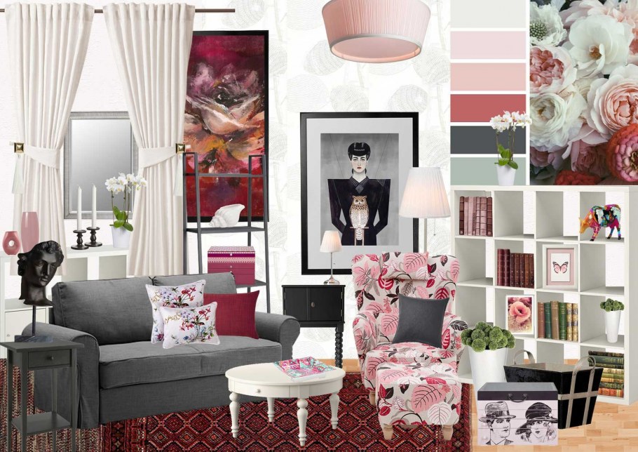 Стилистический коллаж интерьера