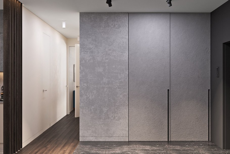 Серые двери в современном интерьере