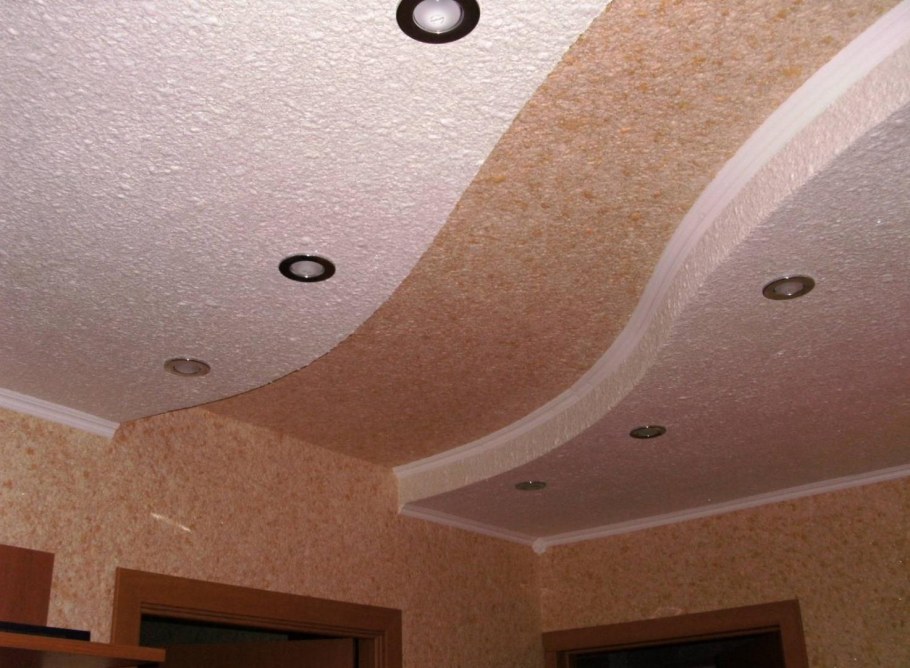 Жидкие обои на потолок