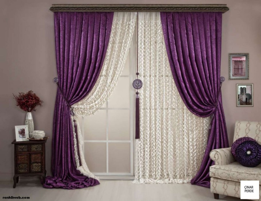 Интерьер кухни в фиолетовых тонах