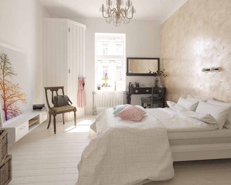 Сочетание серых обоев