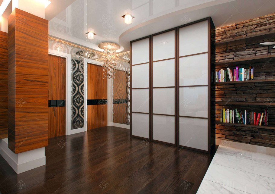 Интерьер коридора со шкафом