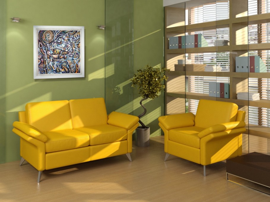 Желтые ступеньки